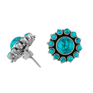 Turquoise Silver Studs