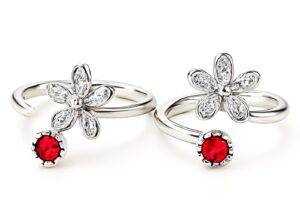 925 Sterling Silver Cubic Zirconia Toe Rings For Women And Girls|with Authenticity Certificate, 925 Stamp